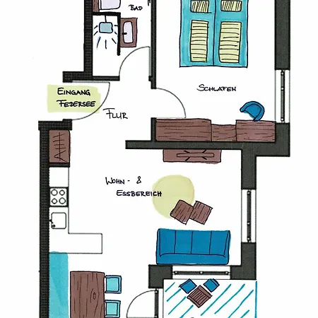 アパート Landjuwel Herbertingen